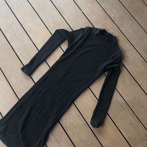 Turtle neck body con dress